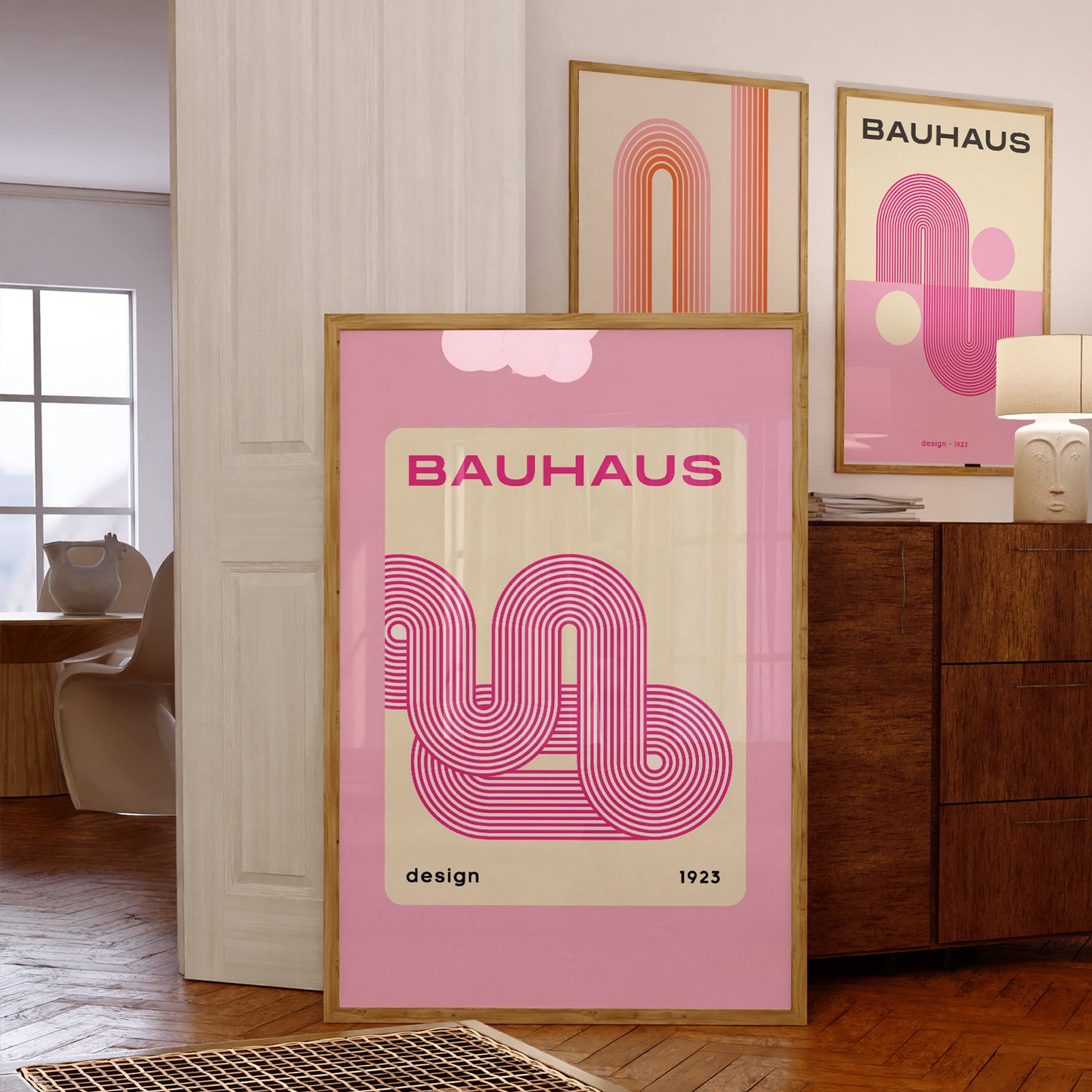 BAUHAUS PINK POSTER