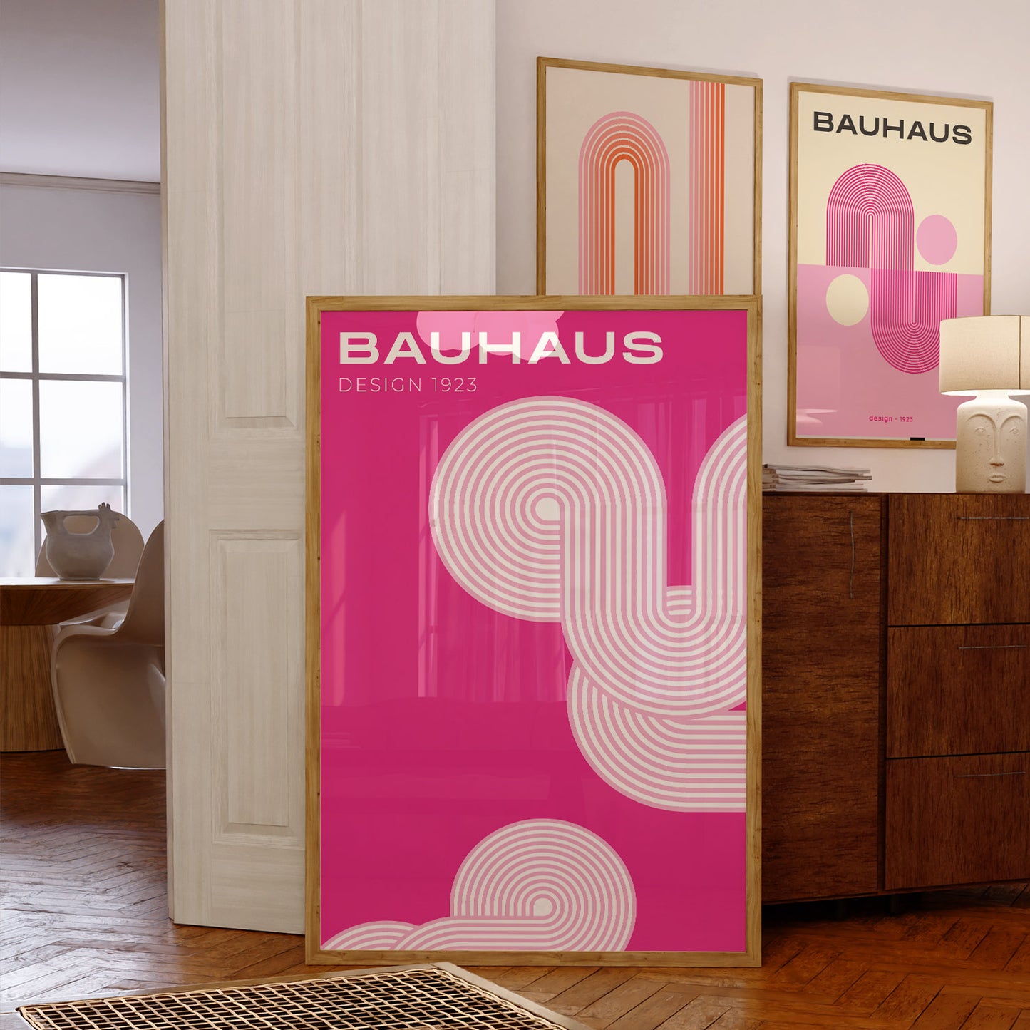 BAUHAUS PINK SWIRLS